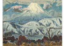 KOBAYAKAWA Tokushiro,Landscape of Hakone-sengoku,Mainichi Auction JP 2019-01-11