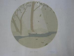 KOBAYASHI REIMI 1900-1900,Green Leaves,1974,Westbridge CA 2014-11-29