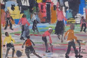 KOBELI Eli 1932-1999,children in a South African township,Crow's Auction Gallery GB 2023-01-18