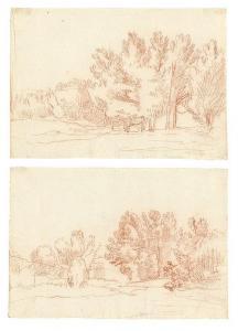 KOBELL Franz Innocenz 1749-1822,Two landscape drawings,Villa Grisebach DE 2015-11-25