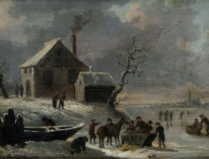 KOBELL Jan III 1800-1838,Winter am Hof,Peter Karbstein DE 2024-03-16