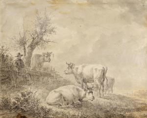 KOBELL JanBaptist II 1778-1814,Kühe auf der Weide,Van Ham DE 2019-05-16