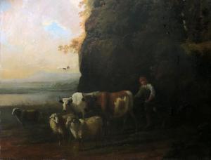 KOBELL JanBaptist II 1778-1814,Le retour du troupeau,EVE FR 2023-07-13