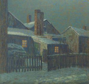 KOCH George Joseph 1885-1951,Winter Moonlight,John Moran Auctioneers US 2019-06-23