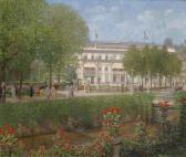 KOCH Otto Albert 1866-1920,View of the Hotel and Spa in Baden-Baden,1911,Palais Dorotheum 2012-10-16