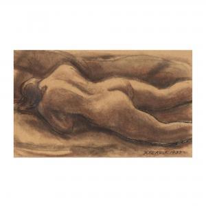 KOCH Peter 1874-1956,Reclining Nude,1939,Leland Little US 2021-04-01