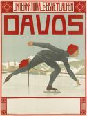 KOCH Walter 1875-1915,DAVOS / INTERNATIONALE EISWETTLAUFEN,Swann Galleries US 2019-02-07