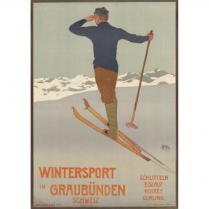 KOCH Walter 1875-1915,Wintersport in Graubünden,1906,Lyon & Turnbull GB 2021-01-27