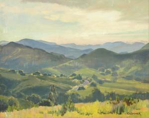 KOCHER FRITZ 1904-1973,Rolling hills landscape,John Moran Auctioneers US 2016-01-27