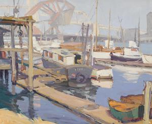 KOCHER FRITZ 1904-1973,Wilmington Harbor Boat Repair,Bonhams GB 2016-11-14