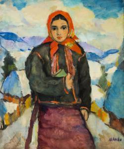 KOCKA Andrej 1911-1987,Girl with a Book,Palais Dorotheum AT 2019-03-09