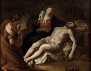 KOECK Michael 1760-1825,Beweinung Christi mit Maria Magdalena,Palais Dorotheum AT 2007-04-04