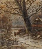 Koekkoek Barend Hendrik 1849-1909,Winter woodland scene,Bonhams GB 2013-06-12