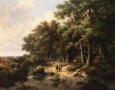 KOEKKOEK Hendrik Pieter 1843-1927,Travellers on a woodland path,Bonhams GB 2022-11-22