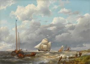 KOEKKOEK Hermanus I 1815-1882,A Brisk Wind,1853,Sotheby's GB 2023-12-07