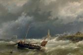 KOEKKOEK Hermanus I 1815-1882,Gathering the nets on a stormy sea,1815,Christie's GB 2007-04-25