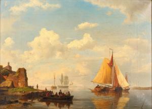 KOEKKOEK Hermanus I 1815-1882,Sailing and fishing boats in an estuary,Tennant's GB 2024-03-16