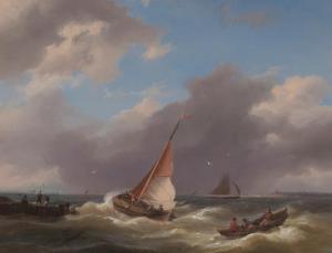 KOEKKOEK Hermanus I,Sailing Vessels in a Stiff Breeze,AAG - Art & Antiques Group 2023-12-11
