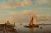 KOEKKOEK Hermanus II 1836-1909,Boats in Calm Harbour,Hindman US 2023-02-22