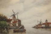 KOEKKOEK Hermanus II 1836-1909,Dutch scene of a ship in harbour,Henry Adams GB 2015-10-07