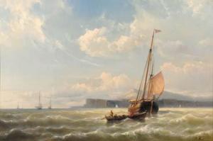 KOEKKOEK Hermanus II 1836-1909,Shipping off the coast in breezy weather,Christie's GB 2000-04-18