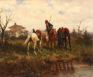 KOEKKOEK Hermanus Willem 1867-1929,A pause on the patrol,Bonhams GB 2023-07-05