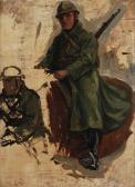 KOEKKOEK Hermanus Willem 1867-1929,Studie voor soldaat te paard,Bernaerts BE 2014-10-20