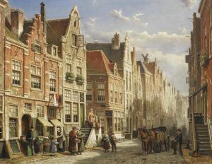 KOEKKOEK Willem 1839-1895,A busy street scene,Bonhams GB 2013-07-10