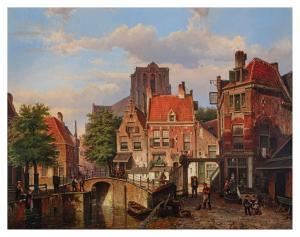 KOEKKOEK Willem 1839-1895,Street Scene in Amsterdam,Sotheby's GB 2024-02-02