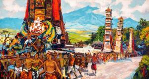 KOEMPOEL Soejatno 1912-1987,Processie Bali,Venduehuis NL 2015-11-11