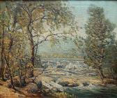 KOENIGER w 1900-1900,Landscape with Stream,Rachel Davis US 2014-12-14