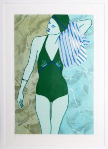 KOGELNIK Kiki 1935-1997,Bathing in Green,1978,Ro Gallery US 2024-03-23