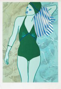 KOGELNIK Kiki 1935-1997,Bathing in Green,1978,Ro Gallery US 2024-04-04