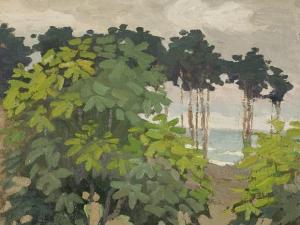 KOHLER ROEBER Minna 1883-1957,Forest At Baltic Sea,c.1950,Auctionata DE 2016-10-20