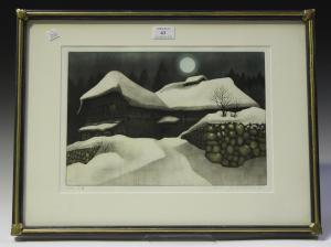 KOICHI Sakamoto 1932,Winter Scene,20th century,Tooveys Auction GB 2019-11-06