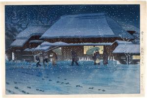 KOITSU Ishiwata,Snow at Nightfall, as Seen in the Vicinity of Itab,1950,Sotheby's 2023-05-10