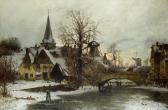 KOKEN Paul 1853-1920,Canal scene under snow,Bonhams GB 2013-09-10