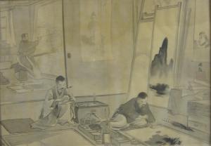 KOKKAN Odake 1880-1945,The Painting Lesson,Brightwells GB 2018-03-22