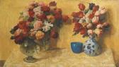 KOKKEN Hendrik 1800-1900,Natura morta con due vasi di fiori,Christie's GB 2005-06-09