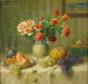 KOKKEN Henri 1860-1941,Nature morte aux fleurs et fruits,Campo & Campo BE 2018-09-08