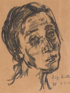 KOKOSCHKA Oskar 1886-1980,Portrait de Käthe Richter,1917,Walker's CA 2016-10-04
