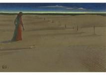 KOKURYO Tsunero 1919-1999,Beach Landscape,Mainichi Auction JP 2020-06-19