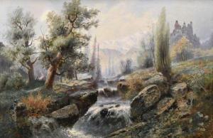 KOLBE Heinrich Christoph 1771-1836,Alpine river landscapes,Rogers Jones & Co GB 2016-09-23