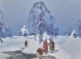 KOLESNIKOV Stepan Feodorovich 1879-1955,WINTER LANDSCAPE,Sotheby's GB 2017-06-06