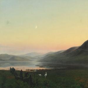 KOLLE C. A,En Sommeraften i Slesvig,1855,Bruun Rasmussen DK 2015-06-01