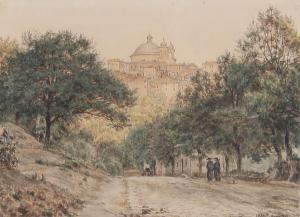 KOLLE Claus Anton 1827-1872,A view from Rome,1862,Bruun Rasmussen DK 2023-10-23