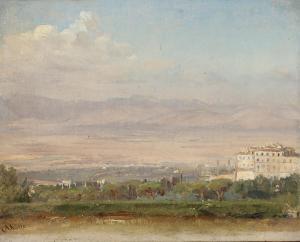 KOLLE Claus Anton 1827-1872,A view of an Italian landscape,Bruun Rasmussen DK 2024-04-01