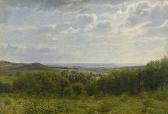 KOLLE Claus Anton 1827-1872,Spätsommerliche Landschaft auf Nordseeland,Galerie Bassenge 2014-11-28