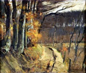 KOLLER ARMIN RUDOLF 1897-1977,Chemin arboré,Galerie Moderne BE 2010-01-19