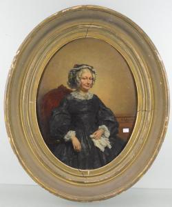 KOLLER G 1800-1900,Portrait ovale,1862,Rops BE 2017-05-21